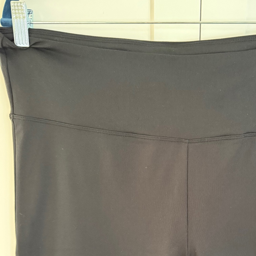 WOMENS BALANCE COLLECTION BLACK WIDE LEG YOGA PANTS SIZE XXL